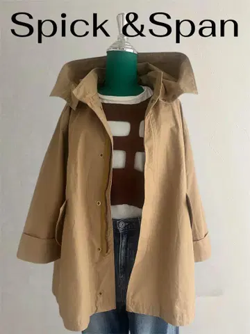 새상품급 Spick & Span 베이지 마운틴 파카
