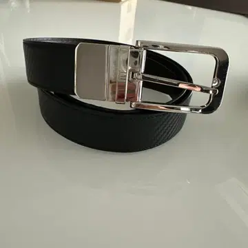 dunhill 블랙 벨트 메탈 버클