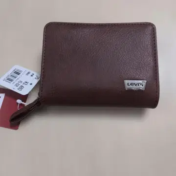 Levi's 브라운 이단 접이식 지갑