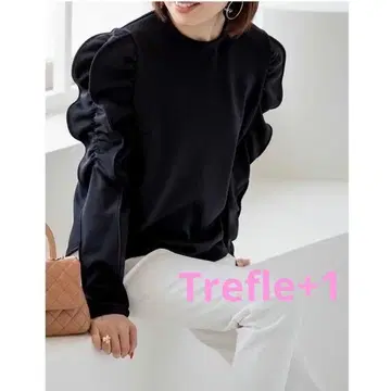 Trefle+1 엘리펀트 상의 BLACK 긴팔
