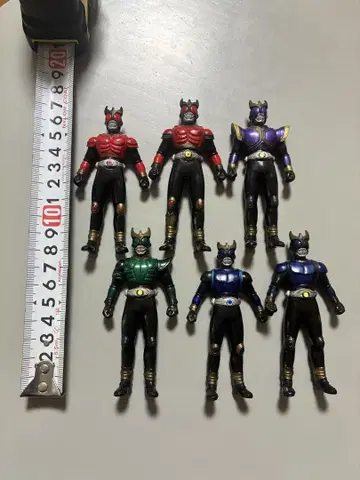 [ 묶음 판매 ] 가면라이더 쿠우가 소프트 비닐 6체