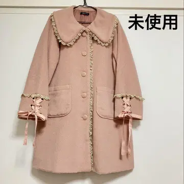 페미닌 코트 지뢰 공주 핑크 겨울 아우터 미사용 양산형 코트 yk2