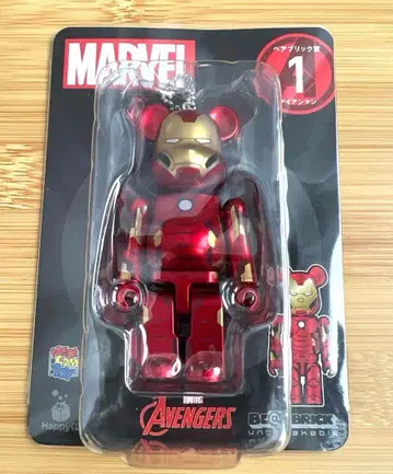 Happy 복권 베어브릭 아이언맨 AVENGERS MARVEL