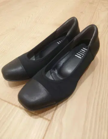 fitfit 발수 바이컬러 펌프스 24.5cm 블랙