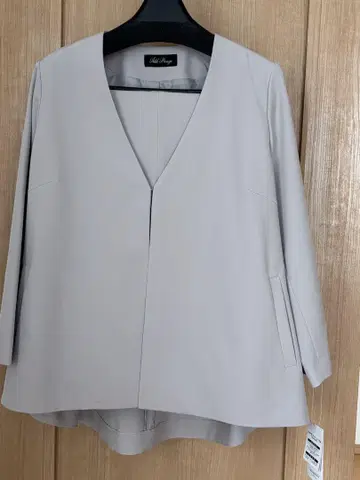 그레이 노카라 자켓 M 사이즈
