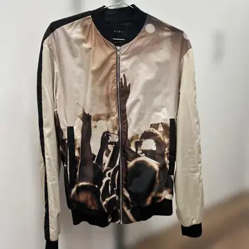ZARA 그래픽 봄버 자켓 S