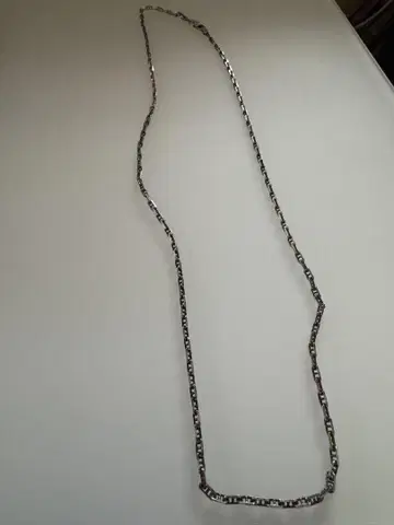 실버 링크 체인 목걸이 50cm