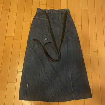 G-STARRAW 맥시 데님 롱 스커트