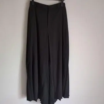 micalle micalle 뒷부분 플리츠 와이드 팬츠