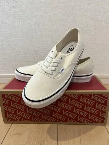 [ 새상품 ] VANS Authentic 44 D 화이트 US10