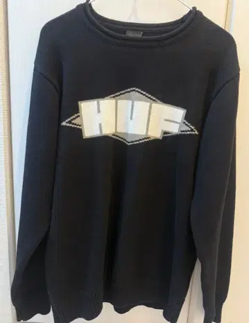 HUF 블랙 니트 스웨터
