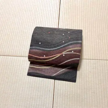 금박 실 하운드투스 체크 모던 오비(약 27.3cm)