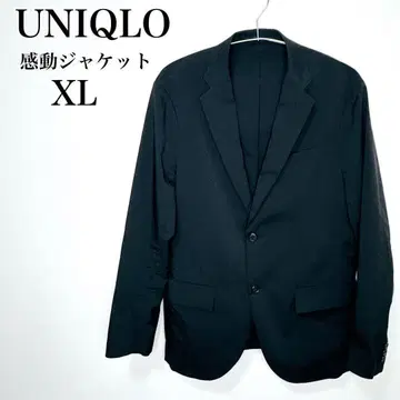 레어 사이즈 유니클로 감동 자켓 블랙 XL 테일러드 자켓