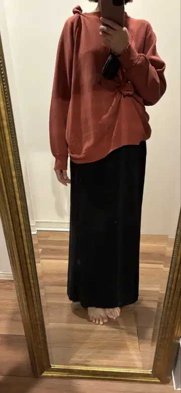 LOUNIE 스커트 네이비