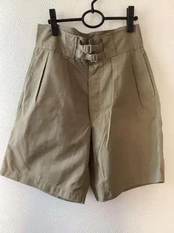 카키 더블 벨트 구르카 숏팬츠