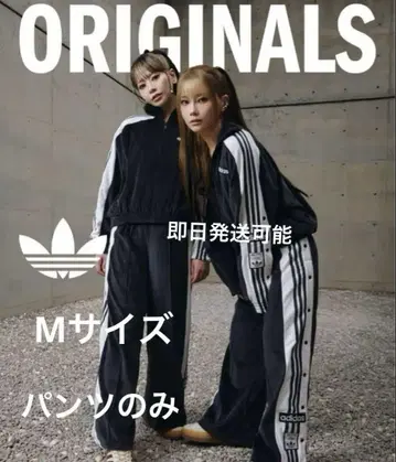 완판템 레어 시게모리 사토미 adidas 벨로아 팬츠 M 블랙