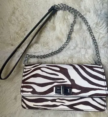 ZARA 스웨이드 제브라 패턴 백