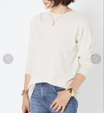 Deuxieme Classe CAPRI 크루넥 풀오버 내추럴