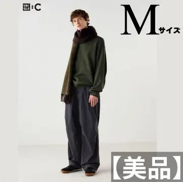 [새상품급] UNIQLO:C 와이드 파라슈트 데님 팬츠 다크 그레이 M