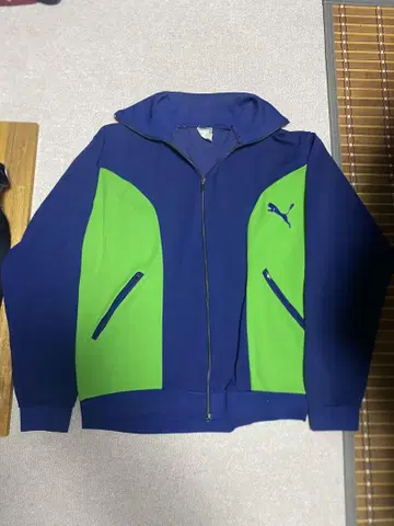 Puma 저지 네이비/그린 올드 푸마 프랑스제