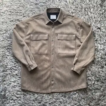 Bershka 베이지 긴팔 셔츠 아우터