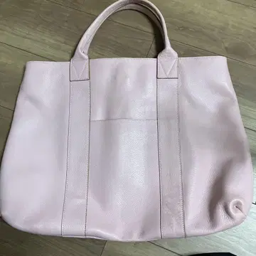 핑크 가죽 토트백