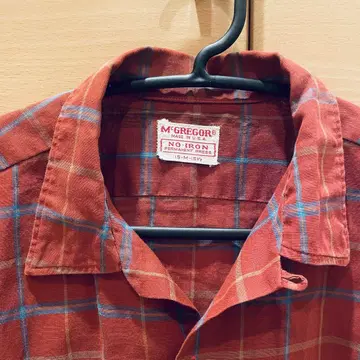 60s 맥그리거 체크 셔츠 빈티지 Made in USA