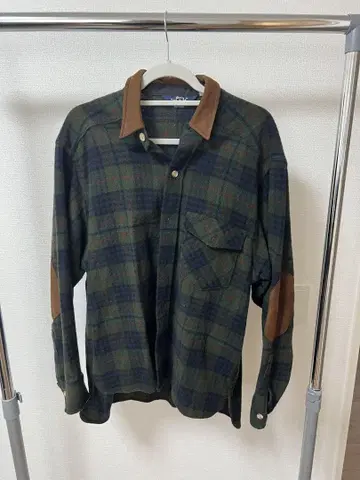 Woodrich 80s 긴팔 울 체크 셔츠