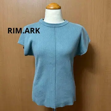 RIM.ARK 리무아크 반팔 니트 라이트 블루 36