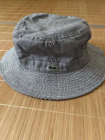 LACOSTE 스트라이프 버킷 햇 6/9 ANS