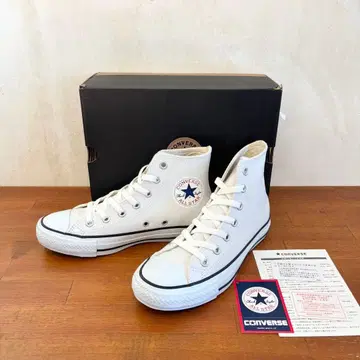 새상품 컨버스 올스타 23.5cm 화이트 천연 가죽