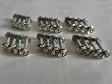 HO 게이지 (16.5mm) 철도 모형용 소경(8mm) 바퀴 24개