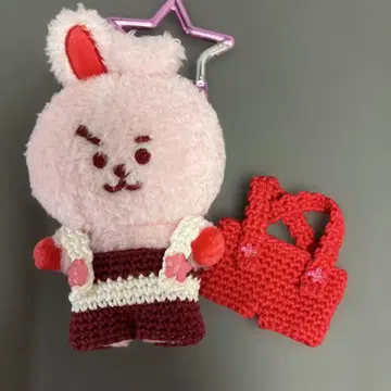 COOKY 봉제 인형 빨간색 옷 갈아입기 포함