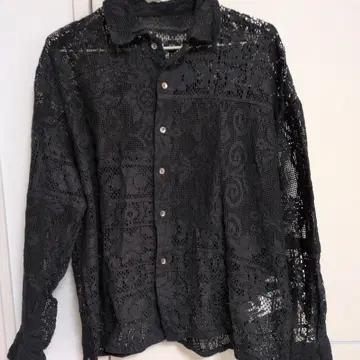 FREAKSSTORE 블랙 레이스 긴팔 셔츠 새상품급