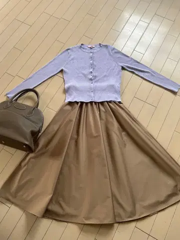 TOCCA 실크 리브 가디건