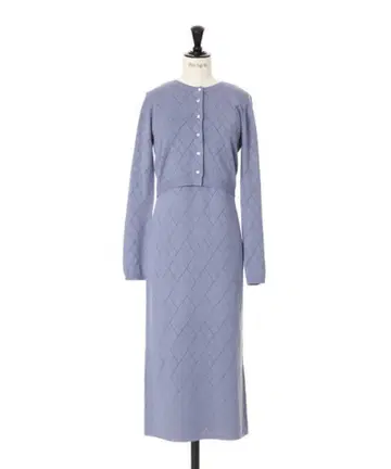 herlipto Diamond Pattern Knit Dress Set