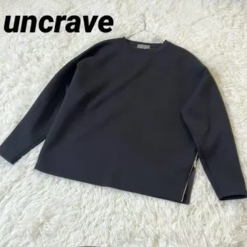 새상품급 uncrave  사이드 지퍼 맨투맨 블랙 블랙