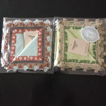 치카자와 레이스 손수건 2장 세트