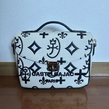 CASTELBAJAC 숄더백 화이트/블랙