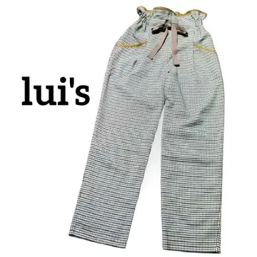 미사용 Lui's 하운드투스 팬츠 프리 사이즈 허리밴딩 가을/겨울 소재