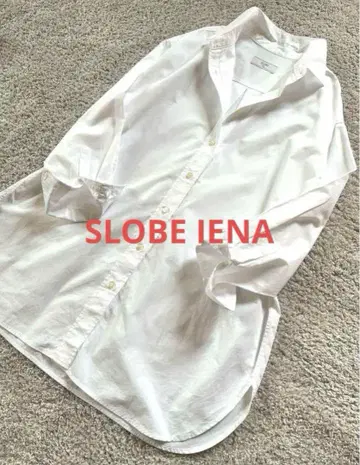 SLOBE IENA 화이트 긴팔 셔츠