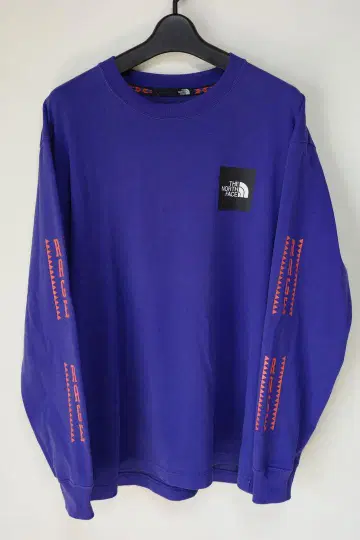한정판 THE NORTH FACE 긴팔 티셔츠 파랑