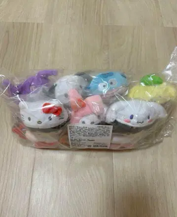 나니와단시 로손 산리오 콜라보 마스코트 봉제 인형 전 7세트