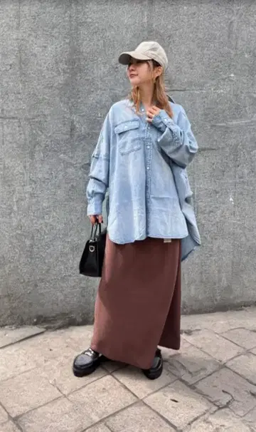 미사용 새상품 레드카드 Brooklyn 데님 셔츠