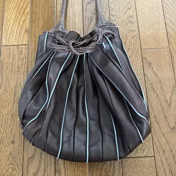 LUPO 다크 브라운 가죽 숄더백