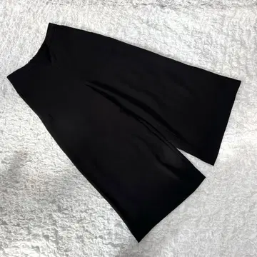 새상품급 [세븐아이디컨셉] (M) 와이드 팬츠 블랙 허리밴딩