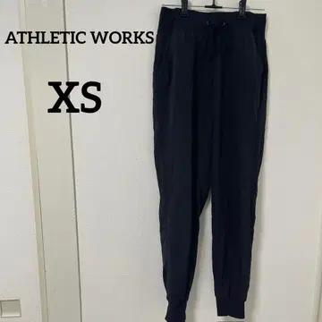 ATHLETIC WORKS [ XS ] 블랙 조거 팬츠 스포츠 홈웨어