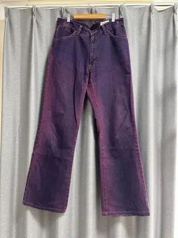 Wrangler 보라색 플레어 데님