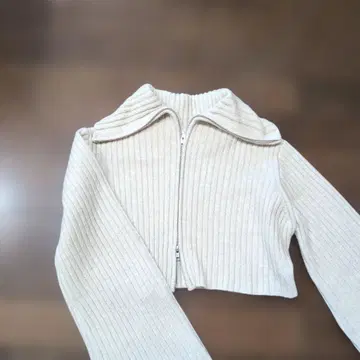 완판템 스타일 믹서기 카라 부착 W 지퍼 가디건