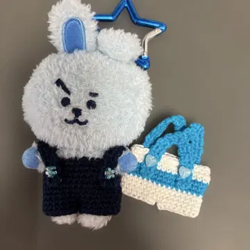 COOKY 스카이블루 토끼 봉제 인형 옷 갈아입기 포함